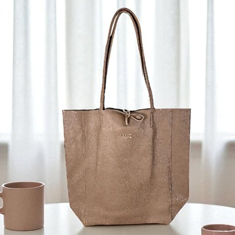 Anita Rose Italian Leather Women’s Handbag – Designer Shopper Tote Bag